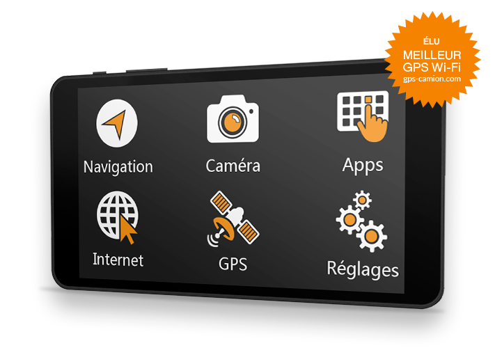 GPS Camion connecté avec mises à jour automatiques par wi-fi